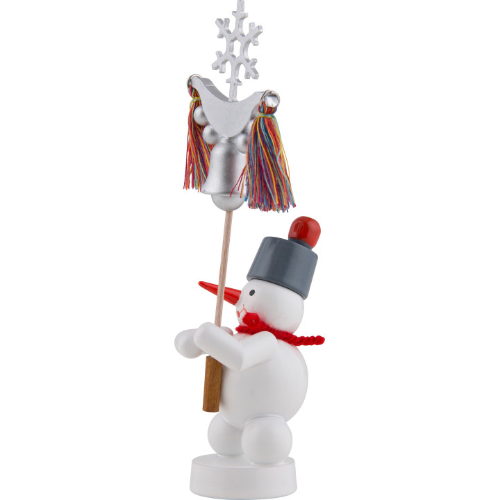 Snowman with Bell Tree - 13 cm / 5 inch