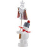 Snowman with Bell Tree - 13 cm / 5 inch
