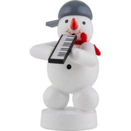 Snowman Musician with Melodica - 8 cm / 3 inch