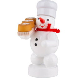 Snowman Baker with Cake - 8 cm / 3.1 inch