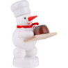 Schneemann Bäcker mit Torte - 8 cm