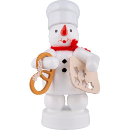 Snowman Baker with Pretzel and Star Cookie Cutter - 8 cm / 3.1 inch