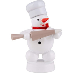 Schneemann Bäcker mit Sahnespritze - 8 cm