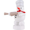 Schneemann Bäcker mit Sahnespritze - 8 cm