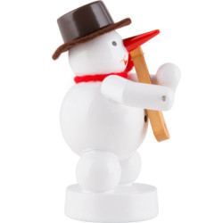 Schneemann Musikant mit Fiedel - 8 cm
