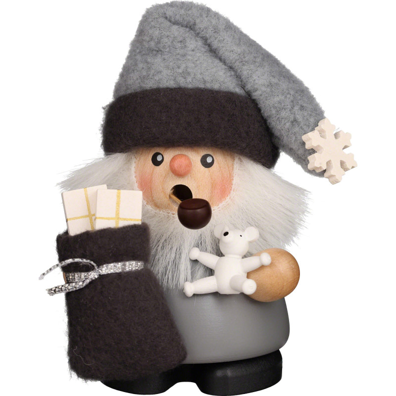 Smoker - Gnome Santa Claus Gray - 10,5 cm / 4.1 inch