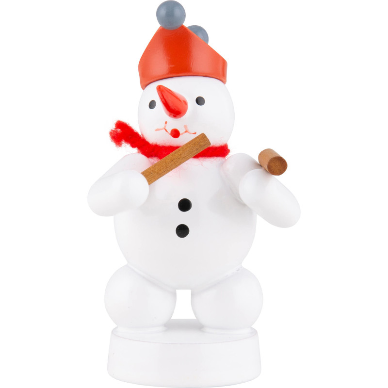 Schneemann mit Klanghölzern - 8 cm