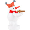 Schneemann mit Klanghölzern - 8 cm