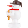 Schneemann mit Doppelhalsgitarre - 8 cm