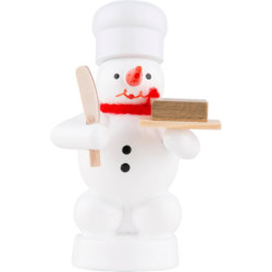 Schneemann Bäcker mit Butter - 8 cm