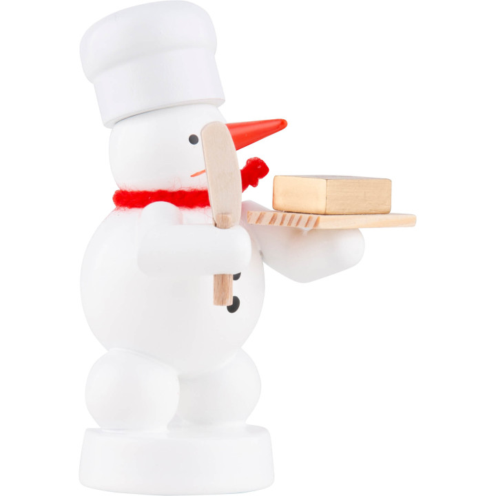 Schneemann Bäcker mit Butter - 8 cm