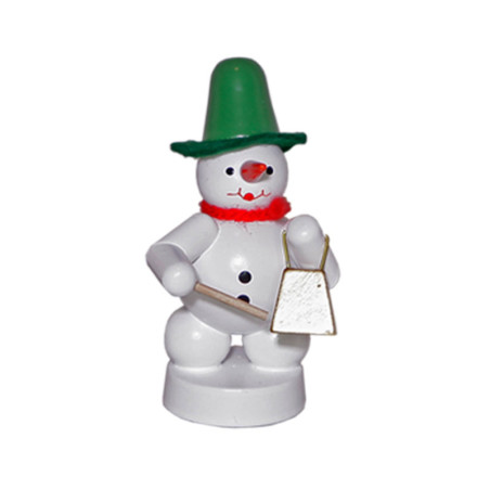 Schneemann Musikant mit Glocke - 8 cm