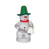 Schneemann Musikant mit Glocke - 8 cm
