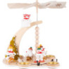 1-stöckige Pyramide Schneemann-Wintersport - 28 cm