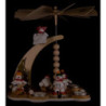 1-stöckige Pyramide Schneemann-Wintersport - 28 cm