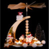 1-Tier Pyramid - Snowman Winter Sports - 28 cm / 11 inch