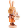 Smoker - Gnome Hare with Babies - 34,5 cm / 13.6 inch