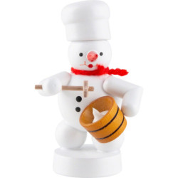 Schneemann Bäcker mit Quirl - 8 cm