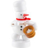 Snowman Baker with Whisk - 8 cm / 3.1 inch