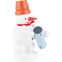 Schneemann Musikant mit Conga - 8 cm