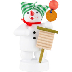 Snowman Musician with Devil's Violin - 8 cm / 3.1 inch