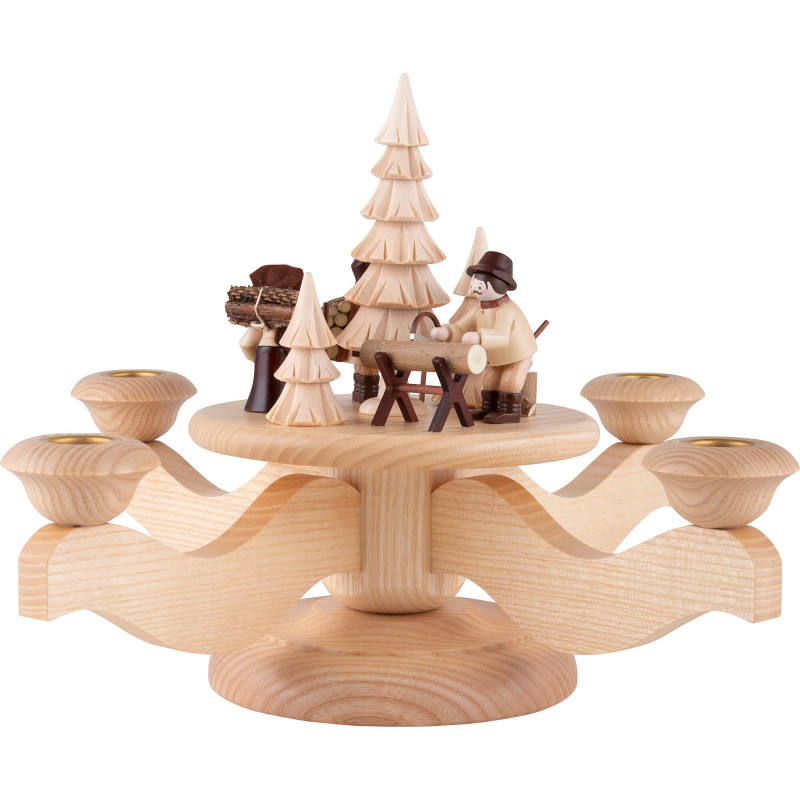 Advent Candle Holder - Forest People - 23 cm / 9.1 inch