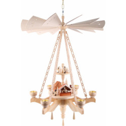 2-Tier Ceiling Pyramid Christmas Market - 55x85 cm / 21.7x33.5 inch