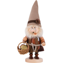 Räuchermännchen Wichtel Pilzsammler - 37,0 cm