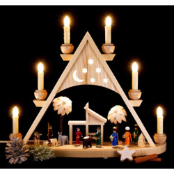Light Triangle - Nativity Colored - 42x37 cm / 16.5x14.6 inch