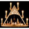Light Triangle - Carolers of Seiffen Natural - 42x37 cm / 16.5x14.6 inch