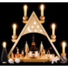 Light Triangle - Carolers of Seiffen Natural - 42x37 cm / 16.5x14.6 inch