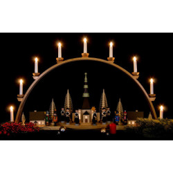 Candle Arch - Seiffen Church  - 98x57 cm / 38.6x22.4 inch
