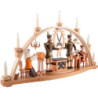 Schwibbogen Erzgebirgsmotiv natur - 66x38 cm