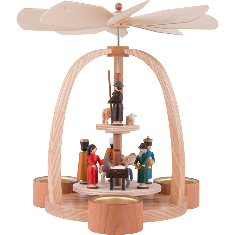 2-Tier Pyramid - Nativity Scene - 24 cm / 9.4 inch