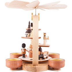 1-Tier Pyramid - Natural Figurines - 24 cm / 9.4 inch