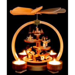 1-Tier Pyramid - Natural Figurines - 24 cm / 9.4 inch