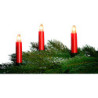 NARVA Outdoor Light String with 20 Bulbs - Red
