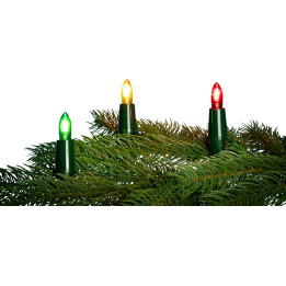 NARVA Light String with 30 Colored Rippled Bulbs