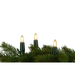 NARVA Lichterkette mit 15 Riffelkerzen - LED