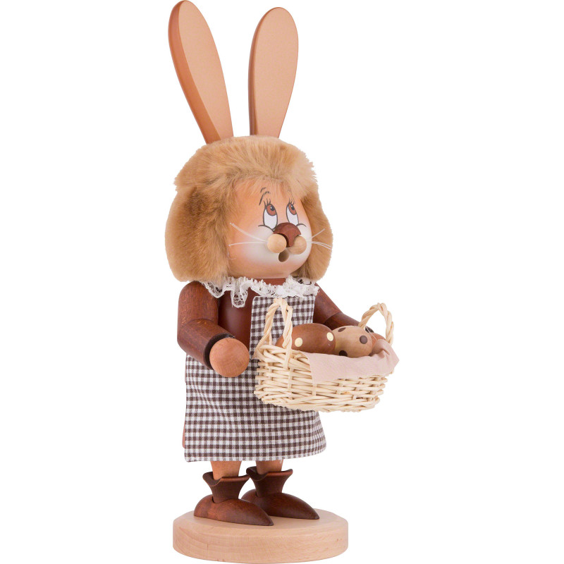 Räuchermännchen Wichtel Häsin - 33,5 cm