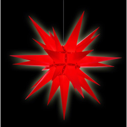 Herrnhuter Moravian Star A13 Red Plastic - 130cm/51 inch
