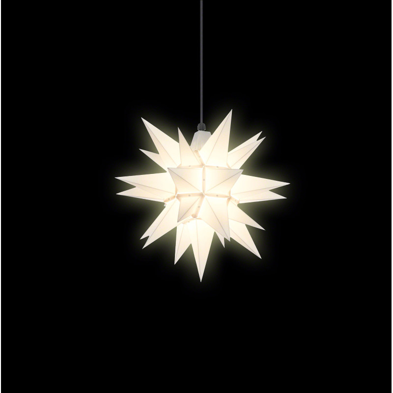 Herrnhuter Moravian Star A4 White Plastic - 40cm/16 inch