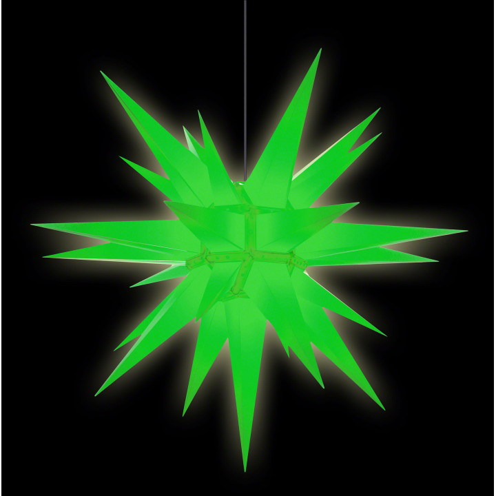 Herrnhuter Star A13 Green Plastic - 130cm/51 inch