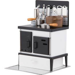 Smoking Stove - Kitchen Stove White-Black - 21 cm / 8.3 inch