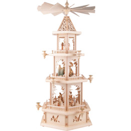 3-Tier Pyramid - Forest Theme - Nativity - 105 cm / 41.3 inch