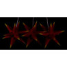 Erzgebirge-Palce Moravian Star Set of Three - Red-Yellow - incl. Lighting - 17 cm / 6.7 inch