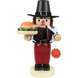 Nutcracker - Chubby Pilgrim with Turkey - 29 cm / 11.4 inch