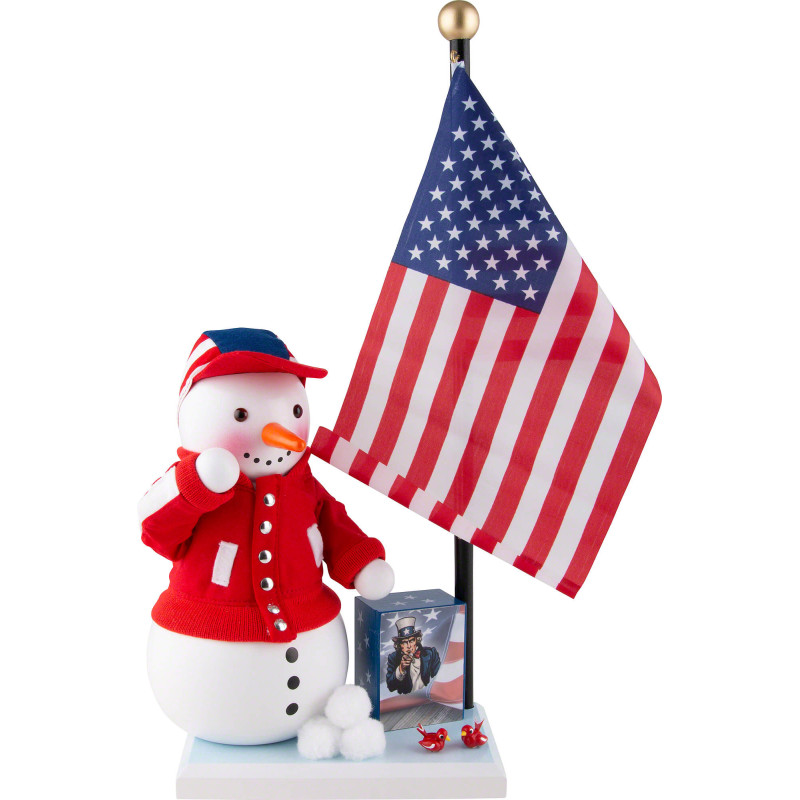 Nussknacker - Patriot Schneemann - 46 cm
