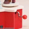 Music Box with Crank Snow Man - 7 cm / 2.8 inch