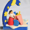 Music Box with Crank Cradle Song - 9 cm / 3.5 inch